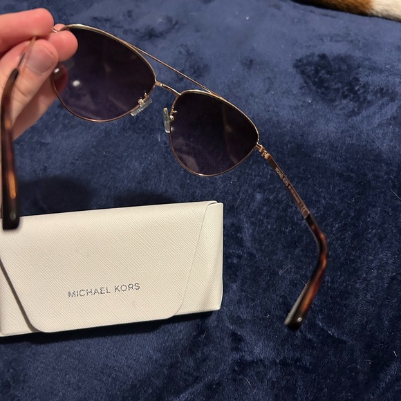 Michael Kors Gold Rose Tinted Sunglasses - Picture 5 of 7